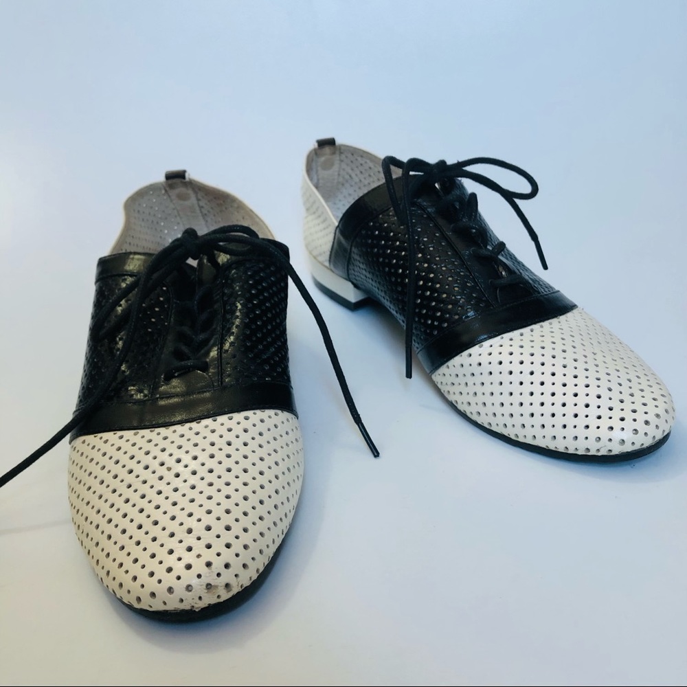 Rudsak loafers, soft leather, bowling pattern